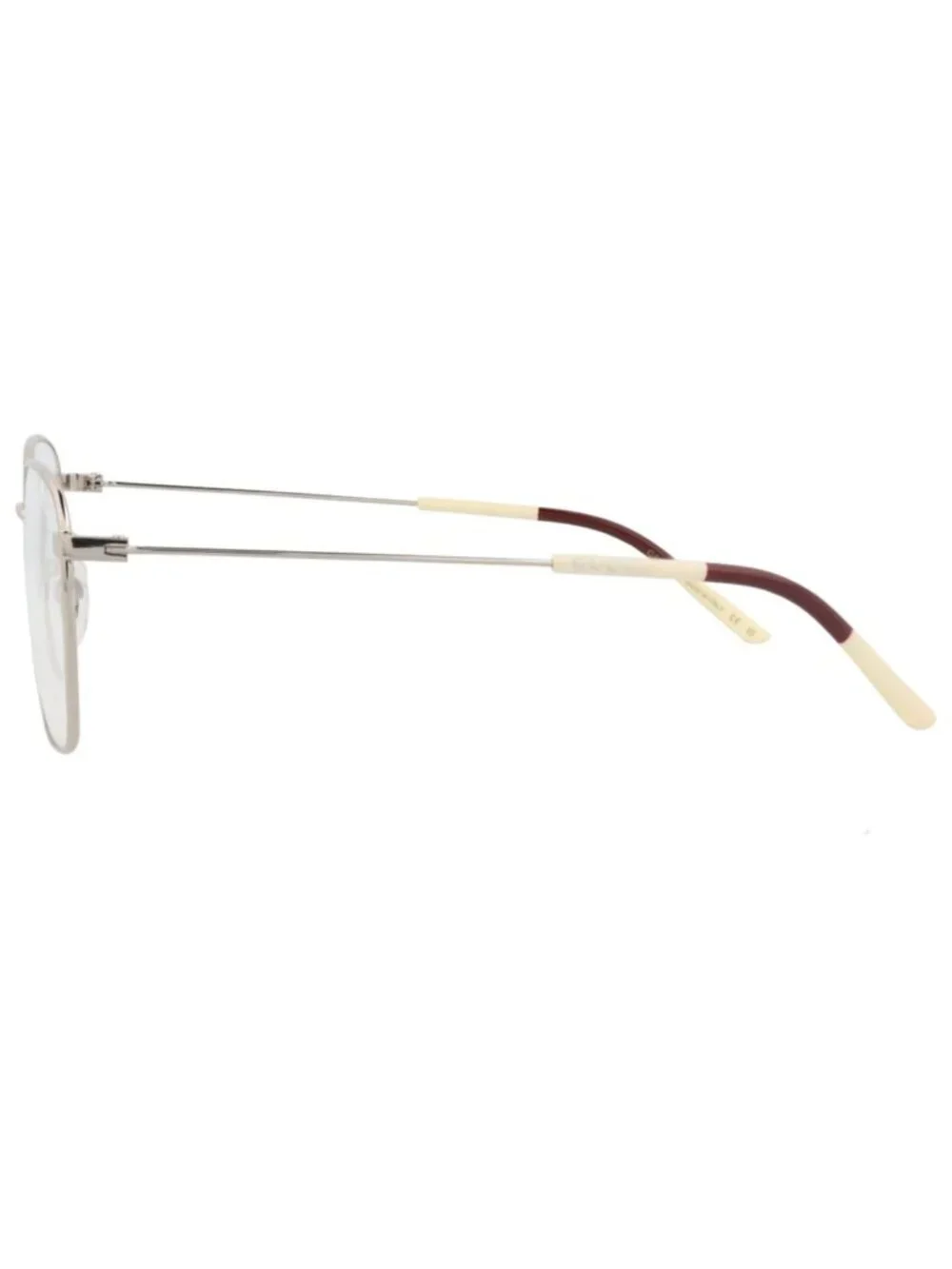 New Gucci Women's Eyeglasses Square Rectangle Metal Frame Mens Silver Silver
